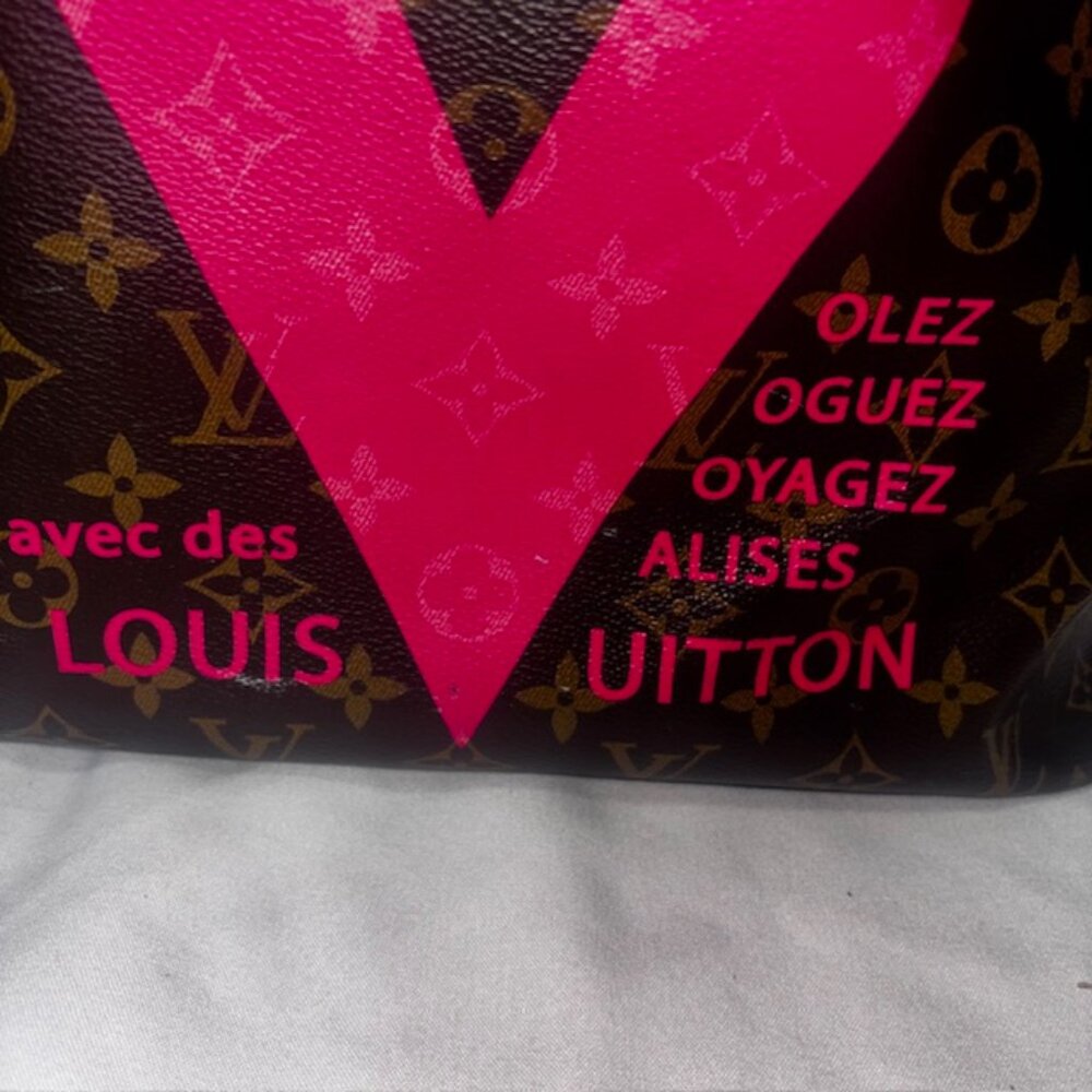 Louis Vuitton Neverfull MM Monogram V Grenade Tote - Picture 3 of 13